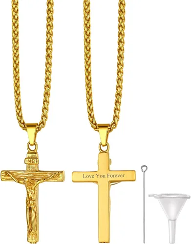 Miniatura 37 de Richsteel Collares de urna para cenizas para mujeres y hombres, collar con colgante de cremación para cenizas, joyería conmemorativa de acero