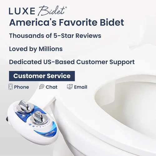 Miniatura 7 de Luxe Bidet Neo 120 (serie elite). Boquilla de autolimpieza. Accesorio de bidé mecánico no eléctrico de agua dulce para baño con fuertes válvulas