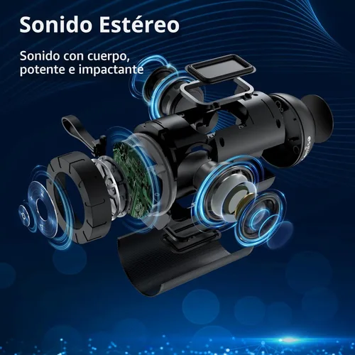 Miniatura 2 de comiso Altavoz Bluetooth, altavoz portátil impermeable IP65 con sonido estéreo HD de 360°, graves intensos, emparejamiento TWS, tiempo