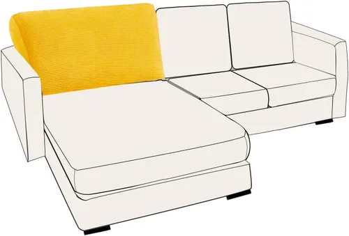 Miniatura 73 de UNBBRRL Fundas de cojín de asiento para sofá, elásticas, funda de cojín individual para sofá, fundas de cojín para sofá, fundas de héroe protegen