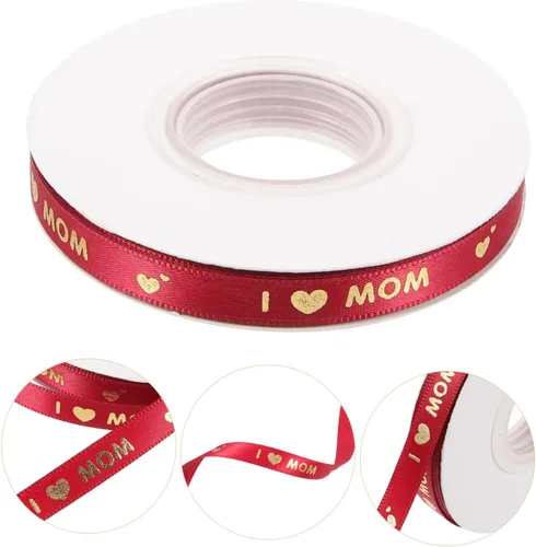 Miniatura 6 de Zerodeko 1 rollo de cinta decorativa para el día de la madre, diseño de corazón para envolver proyectos de manualidades y decoraciones de fiestas