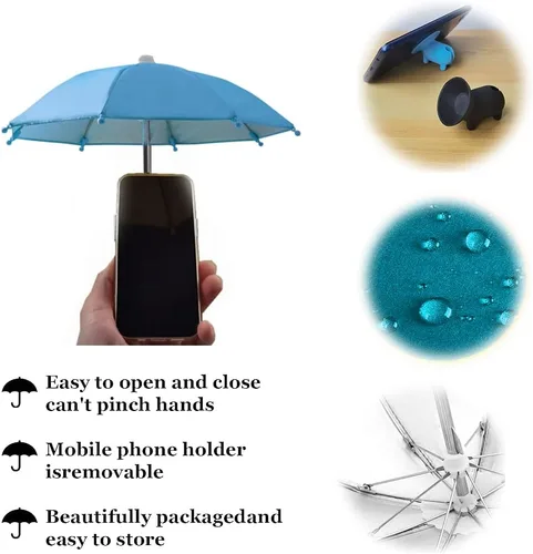 Miniatura 3 de 4 soportes para paraguas para teléfono, soporte de ventosa para teléfono, parasol para teléfono, protector solar antirreflejo, protector solar
