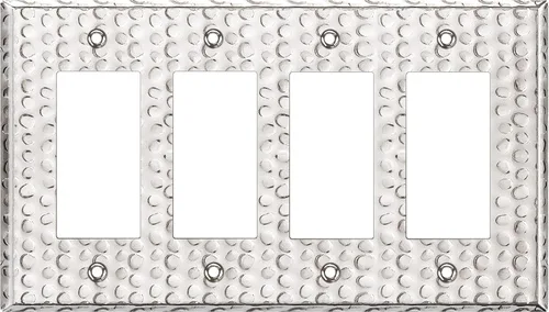 Miniatura 26 de LIDER Placa decorativa de pared de metal para interruptor o receptáculo, cubierta de salida de acero inoxidable, resistente a la corrosión