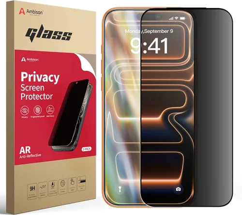 Miniatura 11 de Ambison Paquete de 2 Protectores de Pantalla Mate para iPhone 17 Pro Max de 6.9 pulgadas 2025, Antirreflejos y Antihuellas Dactilares, Sin Burbujas