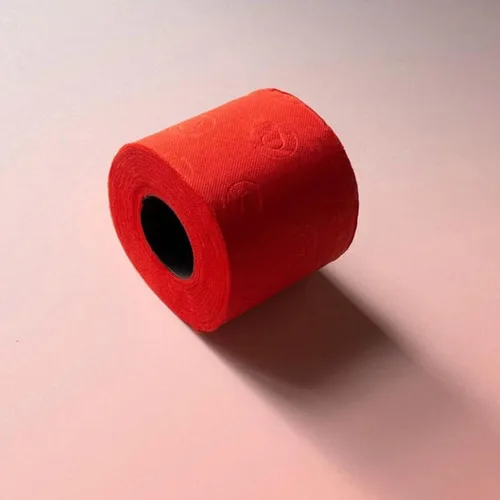 Miniatura 3 de Renova - Papel higiénico rojo de 3 capas, 2 rollos, 140 hojas de calidad prémium