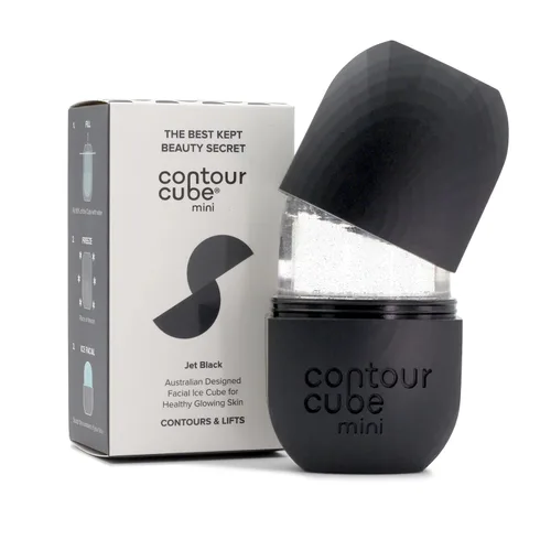 Miniatura 11 de Contour Cube Mini rodillo de hielo revolucionario para esculpir y deshinchar - Rodillo de hielo facial y masajeador - Molde de hielo para la cara