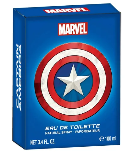 Miniatura 2 de Marvel Capitán América, Fragancia, para hombre, 3.4oz, 3.4 fl oz, Eau de Toilette, EDT, Colonia, Spray, Hecho en España, por Air Val International