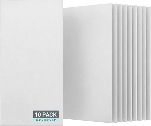 Miniatura 12 de UMIACOUSTICS 12 piezas de paneles acústicos, paneles de pared insonorizados de 11.8 x 11.8 x 0.35 pulgadas, paneles absorbentes de sonido y tablero