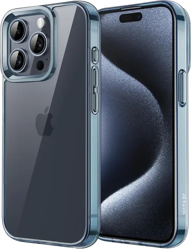 Miniatura 7 de JETech - Funda para iPhone 15 de 15,5 cm, cubierta antiamarilleo a prueba de golpes, parte trasera transparente antiarañazos (negro)