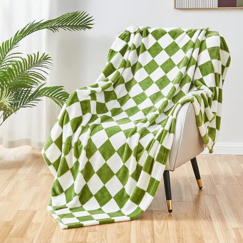 Miniatura 14 de SOCHOW Buffalo - Manta de franela de forro polar de 50 x 60 pulgadas, suave, ligera, acogedora para todas las estaciones, color negro y blanco a