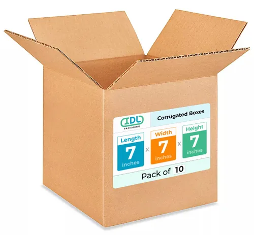 Miniatura 257 de IDL Packaging Paquete de 5 cajas de envío altas de 8 x 8 x 48 pulgadas, extra resistentes de 200 libras frente a caja regular, cajas de mudanza