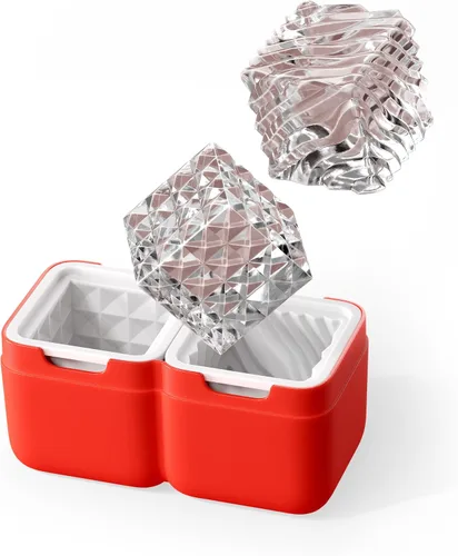Miniatura 10 de ZOKU Juego de 2 moldes de silicona para esferas de hielo, apilables de 2.5 pulgadas, mantiene las bebidas más frías durante más tiempo con menos