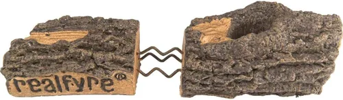 Miniatura 2 de Peterson Real Fyre Juego de troncos de gas Split Oak Designer Plus de 24 pulgadas con quemador G46 certificado Ansi de gas natural ventilado, piloto