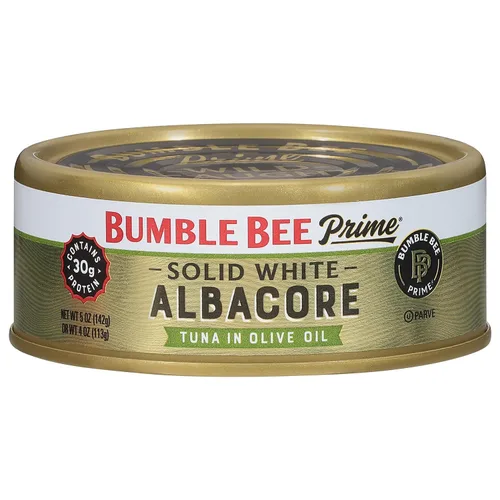 Miniatura 26 de BUMBLE BEE Atún blanco sólido de primera calidad en agua, bajo en sodio, atún enlatado, alimento rico en proteínas, lata de 5 onzas