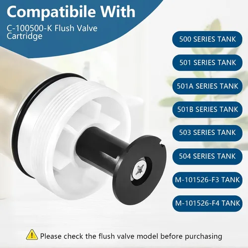 Miniatura 2 de Kit de cartucho de válvula de descarga mejorado: repuesto para sistemas de asistencia de presión serie C-100500-K C-100500-KIT, compatible