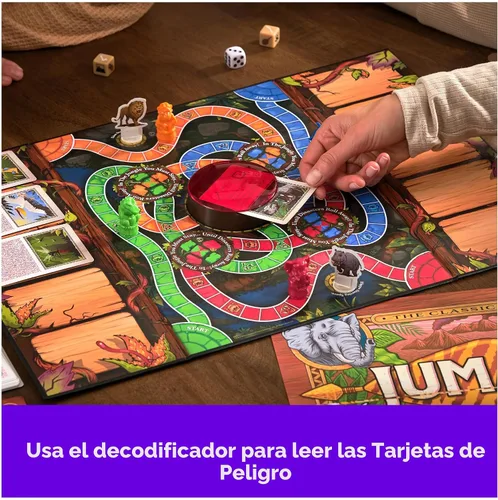 Miniatura 4 de Spin Master Games, Edición del 30º Aniversario de Jumanji, El Clásico Juego de Mesa de Aventura Familiar Basado en la Película de Acción y Comedia
