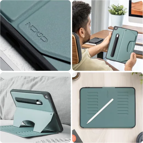 Miniatura 3 de ZUGU CASE Funda para iPad de 7ª / 8ª / 9ª generación de 10.2 pulgadas (2021/2020/2019), protectora, delgada, diseño elegante, soporte magnético, Pino
