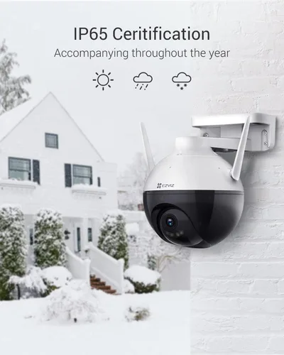 Miniatura 6 de EZVIZ Cámara de seguridad 360° para exteriores, cámara WiFi para seguridad del hogar, cámara de vigilancia, sin suscripción con detección