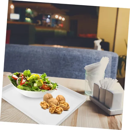 Miniatura 6 de GLEAVI Elegante plato de comida de melamina para servir bandejas y platos para aperitivos bandeja de pan