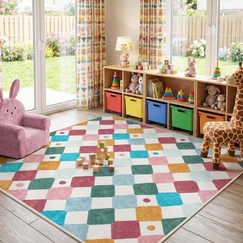 Miniatura 73 de jinchan Alfombra a rayas de 2 x 3 para entrada, alfombra de cocina, tapete pequeño, antideslizante, ligero, de bajo perfil, decoración para entrada