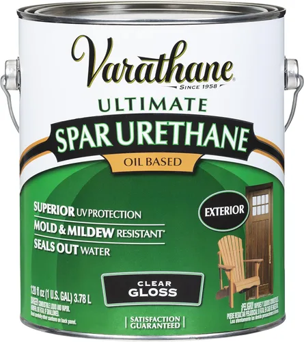 Miniatura 10 de Uretano de metano Varathane de Rust-Oleum, para el aire libre basado en aceite transparente clásico, cantidad: 1 cuarto de galón, 9441H Semi