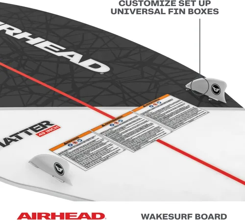 Miniatura 10 de Airhead Wakesurf Boards, EVA Traction Pads, Adjustable Foot Straps, Great for All Skill Levels, Multiple Sizes/Styles
