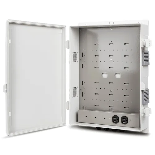 Miniatura 21 de Namunanee - Caja de conexiones eléctricas para exterior, recinto resistente al agua de ABS con panel de montaje interno y tapa con bisagras, 9.2" H