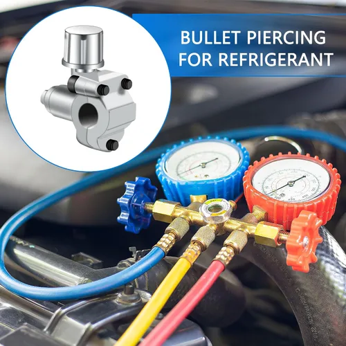 Miniatura 5 de 15 piezas de válvula perforadora de bala BPV-31 Kits de válvula refrigerante puede grifo válvula ajustable compatible 1/4 5/16 3/8 pulgadas