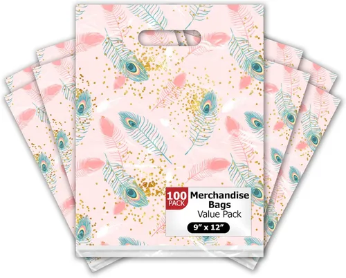 Miniatura 22 de Bolsas de mercancía de diseño de girasoles y abejas de 12 x 15 pulgadas, 50 unidades, con asas troqueladas, bolsas de compras impresas de primera