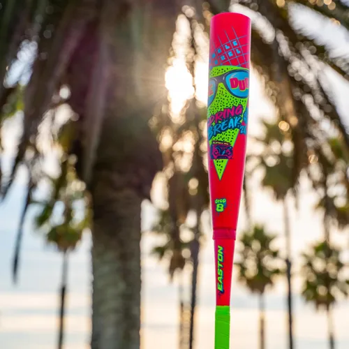 Miniatura 8 de Easton El Bate de Béisbol Dub USSSA Drop -5 / -8 / -10 Barril de 2 3/4' Compuesto de 2 Piezas Spring Break Edition - Rosa/Amarillo
