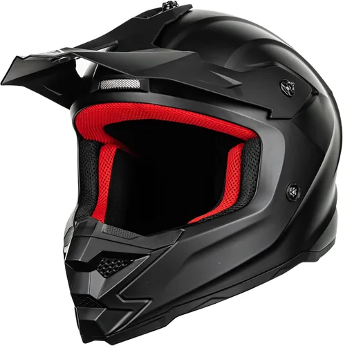 Miniatura 5 de ILM - Casco para jóvenes y niños, para ATV, motocicleta todoterreno, BMX, motocross, kart, certificado por DOT y ECE - Modelo Z705 (negro mate, S)