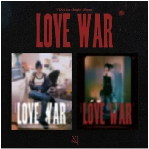 Generic CHOI YENA Love War 1st Single Album CD+Póster plegable en paquete+Photobook+Pegatina+Tarjeta Fotos+Seguimiento