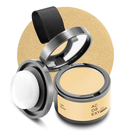 Miniatura 16 de Acosexy Polvo para cubrir las raíces del cabello y la barba, color marrón oscuro para cejas de mujer, cobertura de cabello gris para hombres, puntos