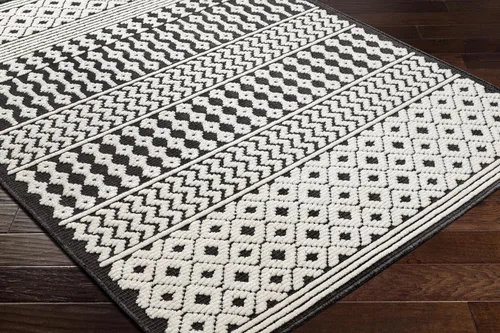 Miniatura 8 de Surya Cottage Lyna Alfombra lavable, 2' x 2'10" (2' x 3'), carbón
