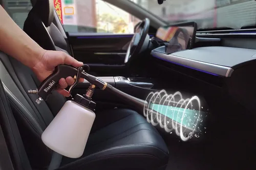 Miniatura 4 de Alta presión z-020 Negro Car Cleaning Gun Automóvil Detalle Limpieza Máquina Limpieza Herramienta de lavado de coches (tubo de metal rotación)