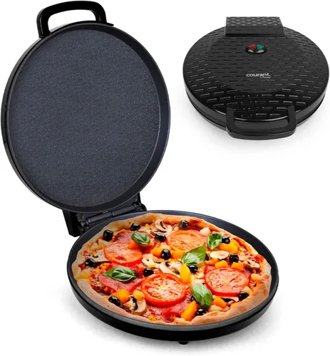 Miniatura 10 de Horno para pizza Courant de 12 pulgadas, máquina para pizzas, mango de enfriamiento de toque nuevo y mejorado, placas antiadherentes, horno