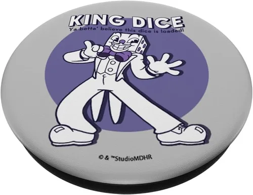 Miniatura 2 de Cuphead King Dice This Dice is Loaded PopSockets PopGrip: Agarre intercambiable para teléfonos y tabletas
