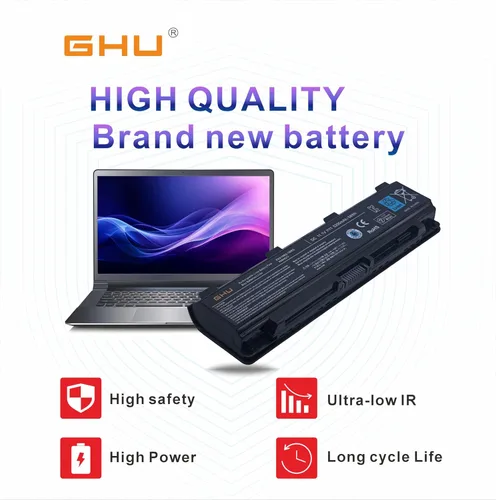Miniatura 8 de GHU PA5109U-1BRS - Batería de repuesto para portátil Toshiba Satellite C855 C855D L855 L875 P855 P875 S855 S875 C55-A, PA5110U PA5108U PABAS271