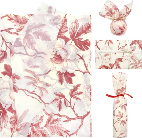 Miniatura 15 de Benvo 20 hojas de papel de seda con estampado floral 20 pulgadas x 29 pulgadas papel de decoupage decorativo papel de seda para regalos envoltura