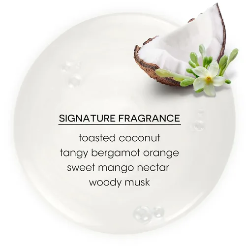 Miniatura 6 de Bain de Terre Acondicionador ultra hidratante de papaya de coco, para eliminar la humedad para cabello seco y dañado, con aceites de argán y monoi