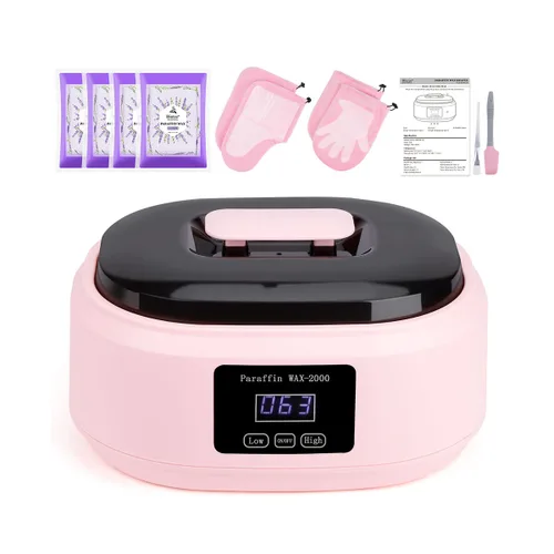 Biutee Máquina de cera de parafina para manos y pies, control inteligente de temperatura, cera de parafina, baño para el hogar, spa, kit de máquina