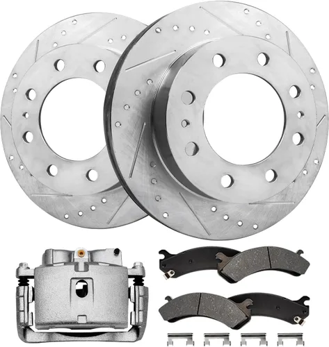 Miniatura 61 de Detroit Axle - Rotores de freno para Ford Mustang 2015, 2016, 2017, 2018, 2019, 2020, 2021, 2022, 2023, repuesto de rotores de freno de disco