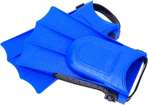 Miniatura 4 de Un par de aletas cortas de PVC para niños y niñas de buceo ligero para entrenamiento de natación y buceo de pies para niños y jóvenes, conjunto