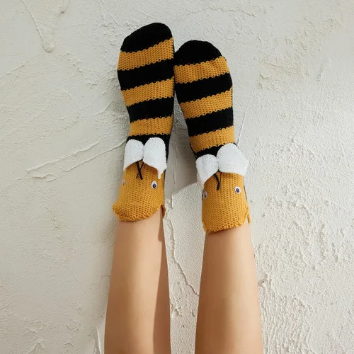 Miniatura 2 de Calcetines divertidos de animales para niños y adultos, calcetines de punto de tiburón de dibujos animados, calcetines de piso de animales