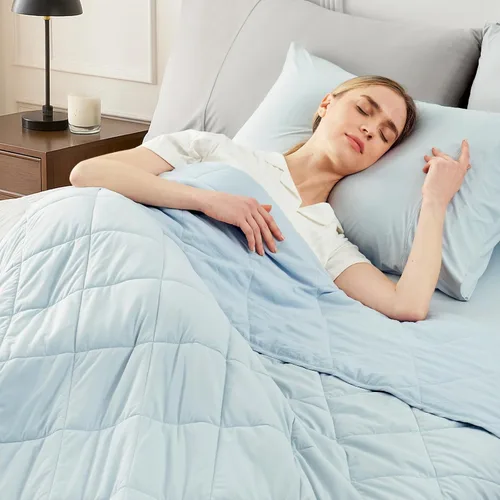 Miniatura 18 de Manta refrescante Cozy Bliss para personas que duermen calientes tamaño Queen, Q-Max 0.45 Confort refrescante, mantas frías para sudores nocturnos