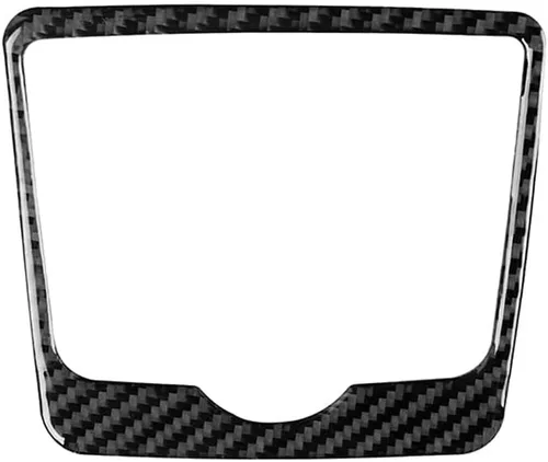 Miniatura 13 de Blazeray Accesorios interiores de fibra de carbono, cubierta decorativa, ajuste adhesivo para Audi A4 B9 2017-2019 (cubierta de perilla central)