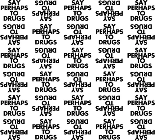 Say Quhaps To Drugs - Juego de papel de regalo divertido | Dos papeles de regalo plegados de 20 x 30 pulgadas | Diseño único, divertido y original |
