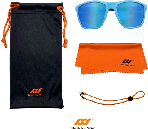 Miniatura 6 de XII WY - Lentes de sol polarizados con protección UV y goma flexible para niños y niñas