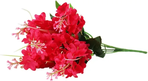 Miniatura 11 de ECYC Ltd Ramo de flores artificiales de jacinto de 13.78 pulgadas, flores de jacinto de seda con tallo de jacinto sintético para decoración de boda