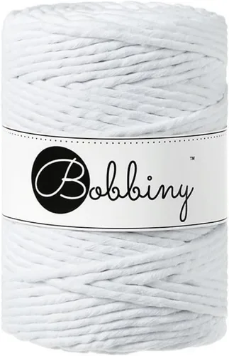 Miniatura 29 de Bobbiny Cordón de macramé XXL de 0.197 in de una sola capa (aguamarina), 108 yardas/330 pies (100% algodón reciclado)